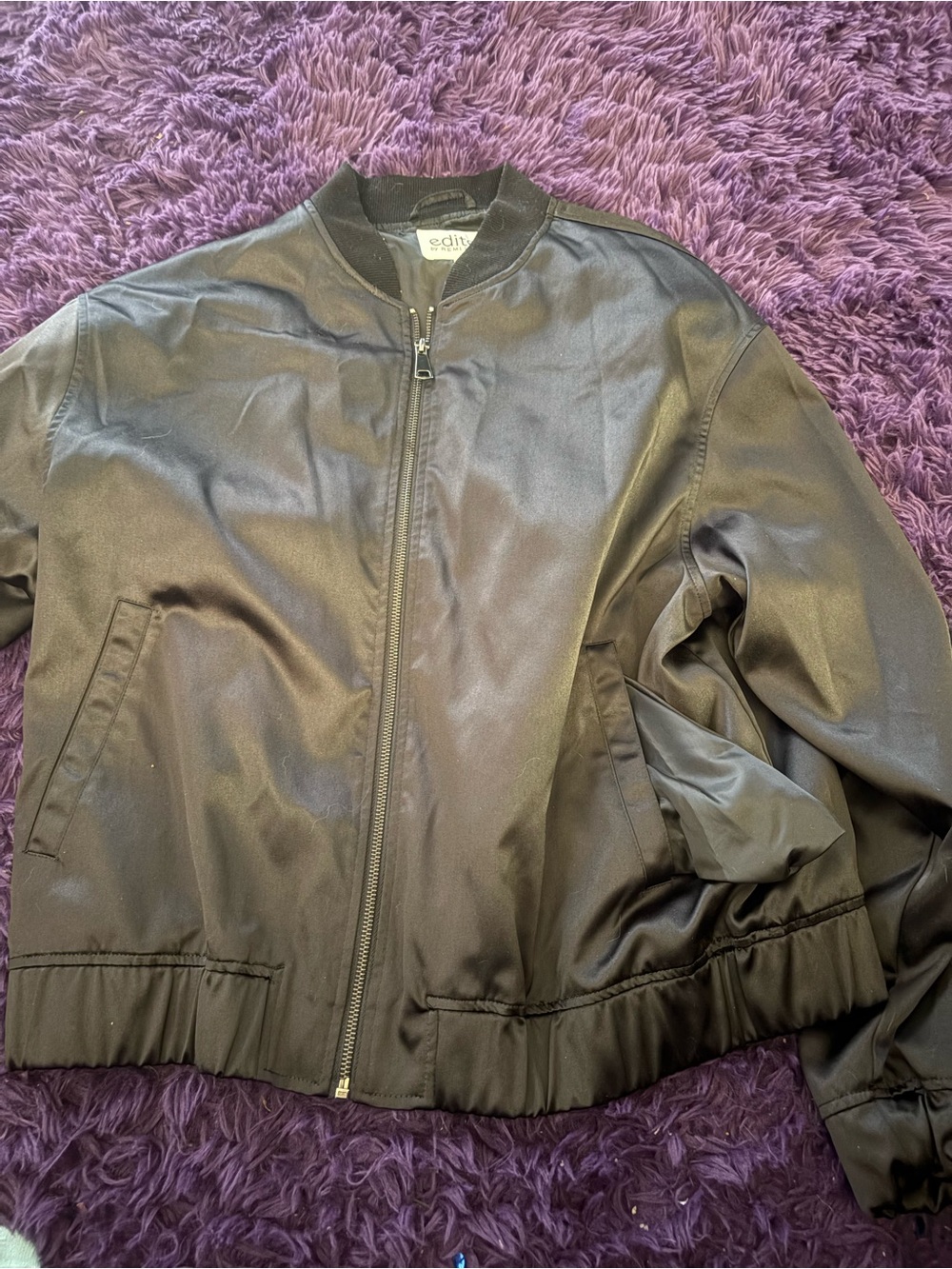 Edit Black Women's Bomber Jacket
